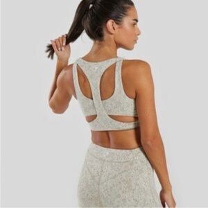 Gymshark Fleur Textured Sports Bra Small